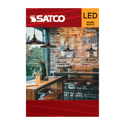Satco S12542 5.5W G25 Warm White LED Light Bulb Medium Base