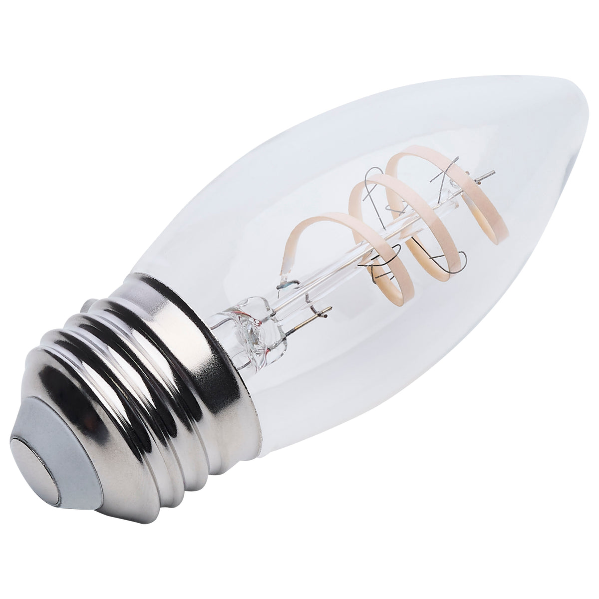 Satco S12554 4W B11 Warm White LED Light Bulb Medium Base