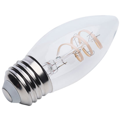 Satco S12554 4W B11 Warm White LED Light Bulb Medium Base