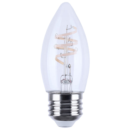 Satco S12555 4W B11 Soft White LED Light Bulb Medium Base