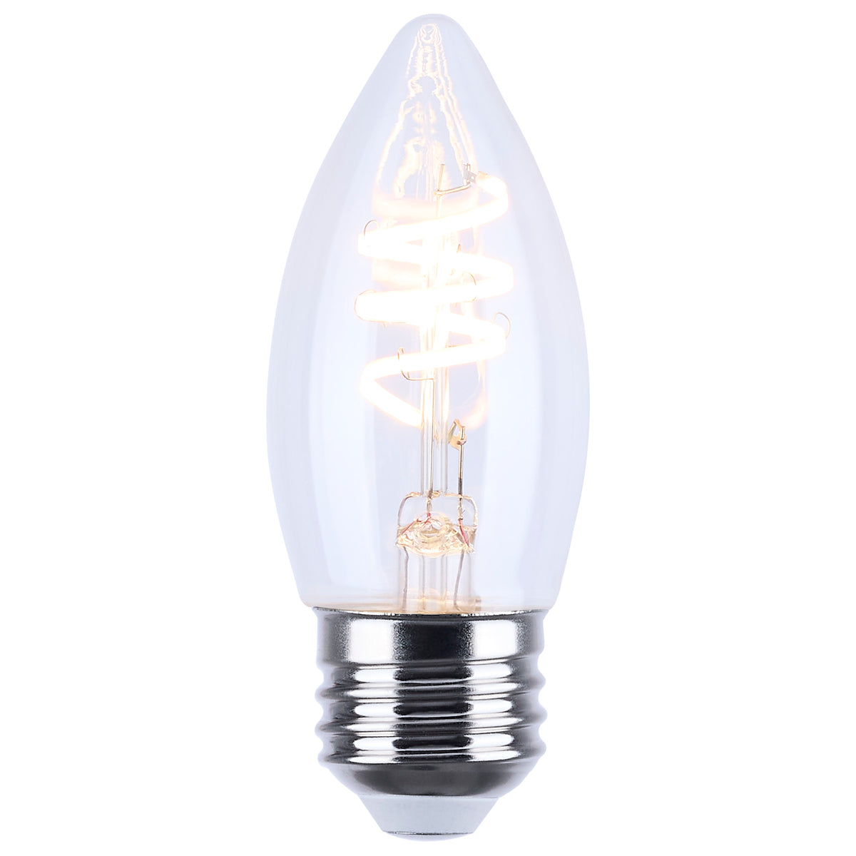 Satco S12555 4W B11 Soft White LED Light Bulb Medium Base