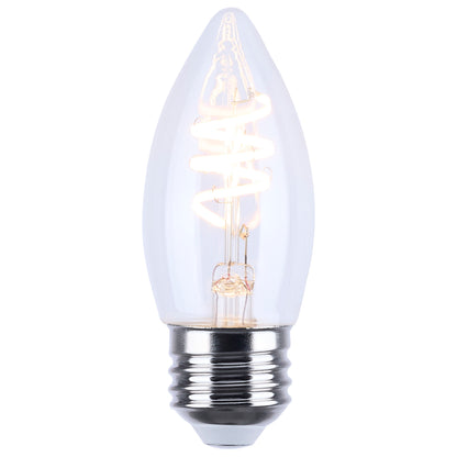 Satco S12555 4W B11 Soft White LED Light Bulb Medium Base
