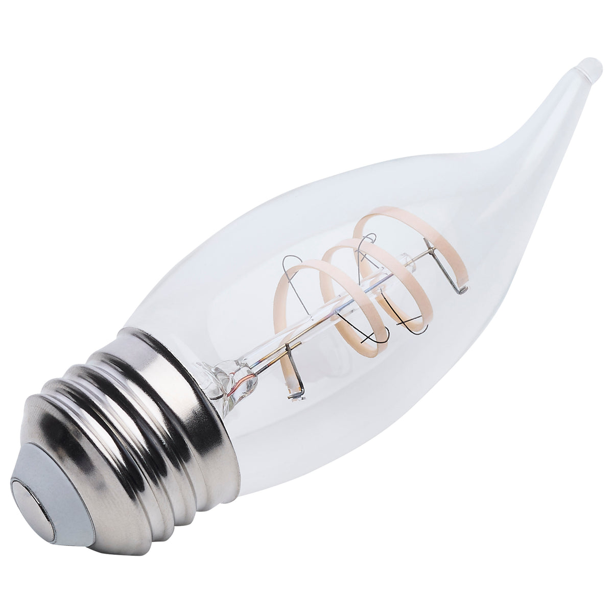 Satco S12556 4W CA11 Warm White LED Light Bulb Medium Base