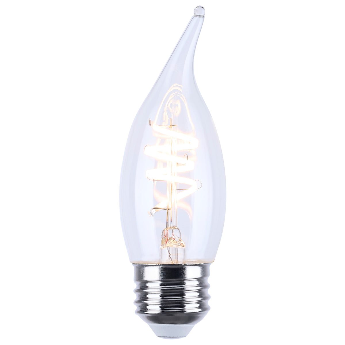 Satco S12557 4W CA11 Soft White LED Light Bulb Medium Base