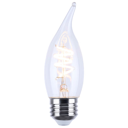 Satco S12557 4W CA11 Soft White LED Light Bulb Medium Base