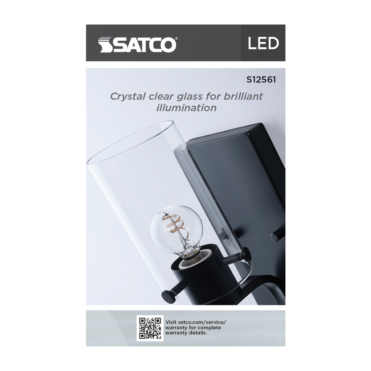 Satco S12561 4W G16.5 Soft White LED Light Bulb Candelabra Base