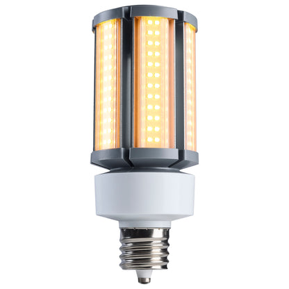 Satco S13138 27W Corncob Amber LED Light Bulb Medium Base