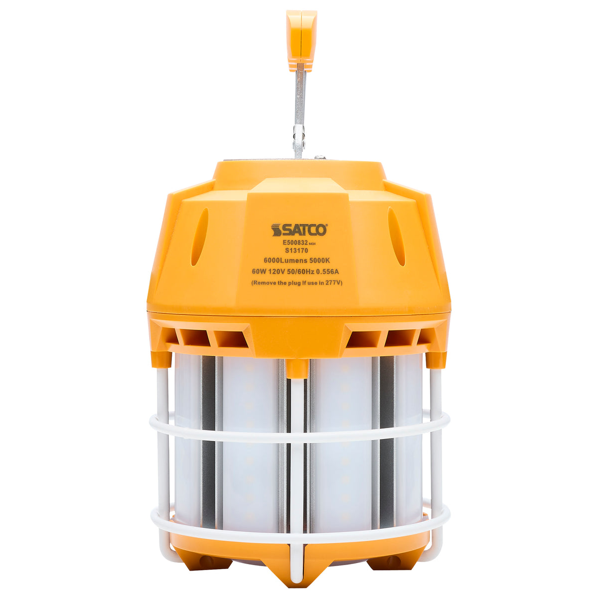 Satco S13170 60W Corncob Natural Light LED Light Bulb Plug 3-Prong Base
