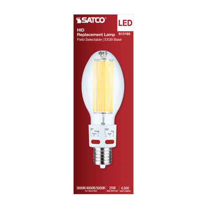 Satco S13195 17W/20.5W/25W ED28 CCT Selectable LED Light Bulb Mogul Extended Base