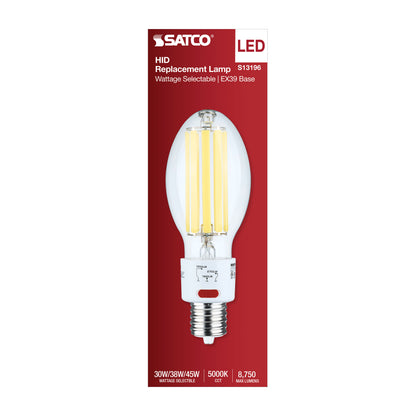 Satco S13196 30W/38W/45W ED28 Natural Light LED Light Bulb Mogul Extended Base
