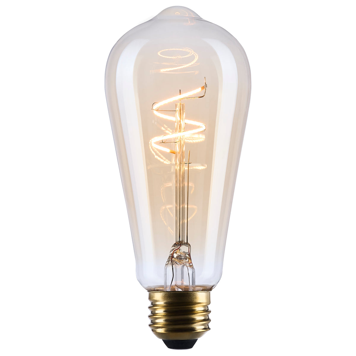Satco S14206 3.5W ST19 Warm White LED Light Bulb Medium Base