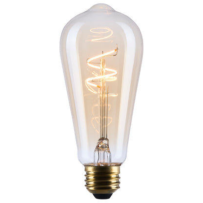 Satco S14206 3.5W ST19 Warm White LED Light Bulb Medium Base