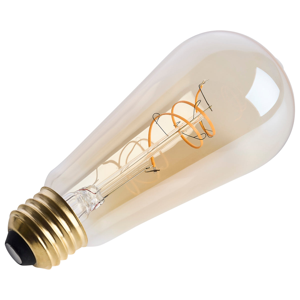 Satco S14207 5.5W ST19 Warm White LED Light Bulb Medium Base