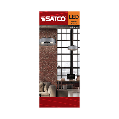 Satco S14208 8W ST19 Warm White LED Light Bulb Medium Base