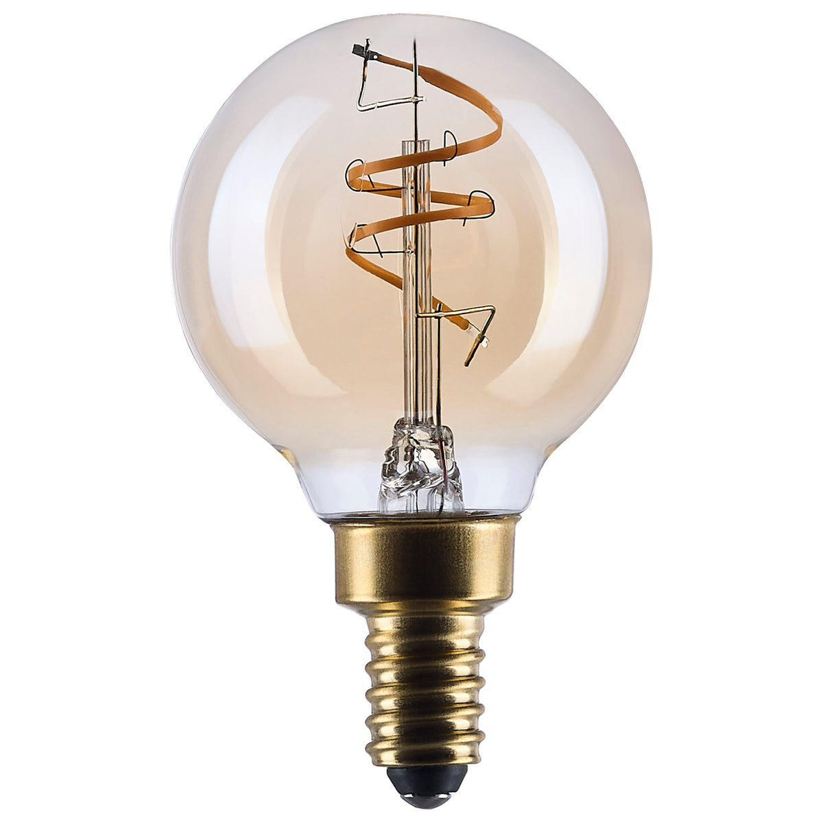 Satco S14209 3.5W G16.5 Warm White LED Light Bulb Candelabra Base