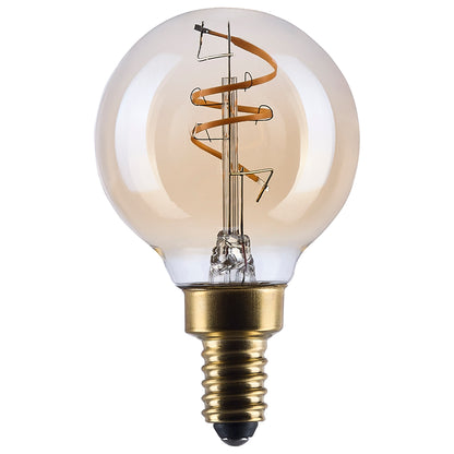 Satco S14209 3.5W G16.5 Warm White LED Light Bulb Candelabra Base