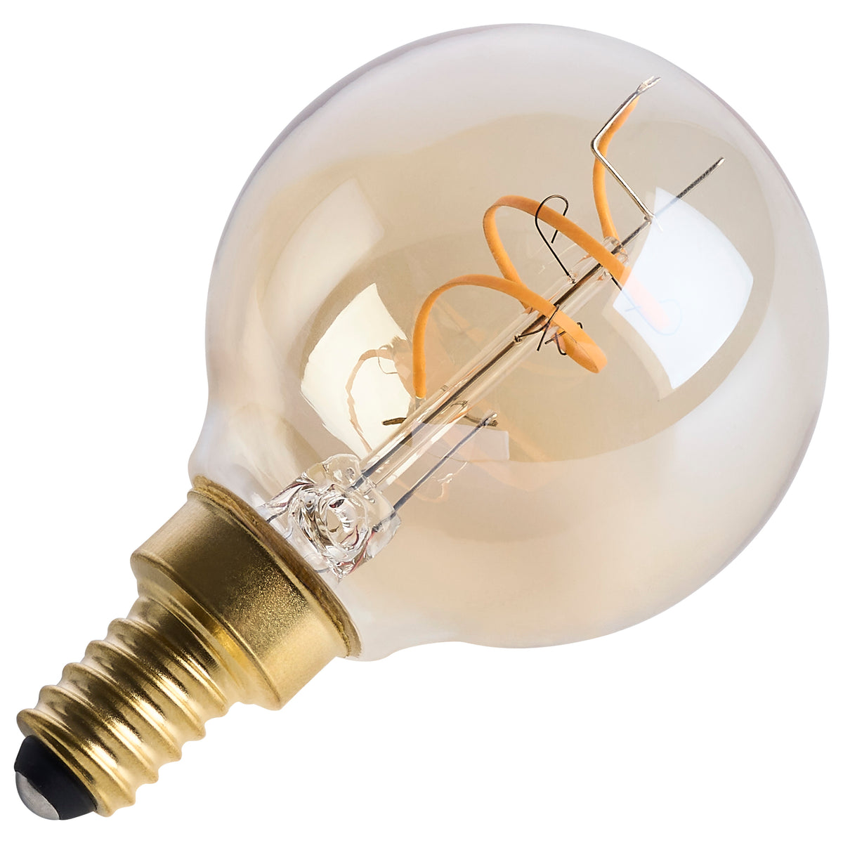 Satco S14209 3.5W G16.5 Warm White LED Light Bulb Candelabra Base