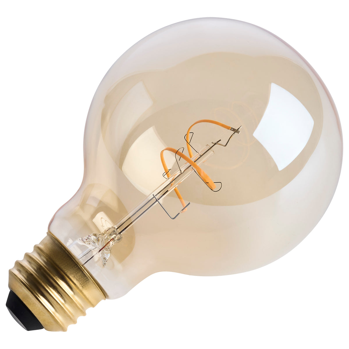 Satco S14210 3.5W G25 Warm White LED Light Bulb Medium Base