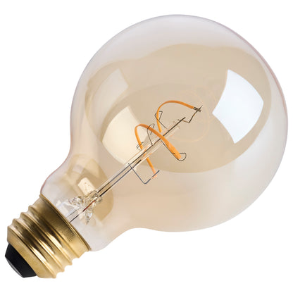 Satco S14210 3.5W G25 Warm White LED Light Bulb Medium Base