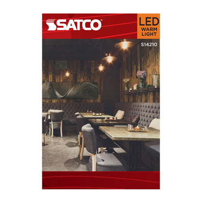 Satco S14210 3.5W G25 Warm White LED Light Bulb Medium Base