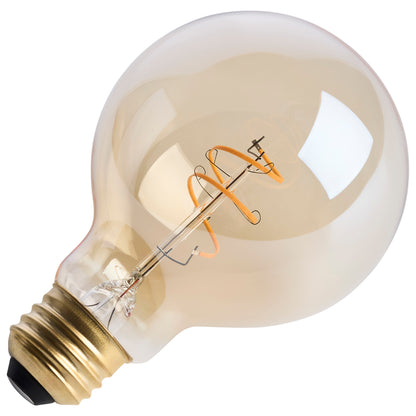 Satco S14211 5.5W G25 Warm White LED Light Bulb Medium Base