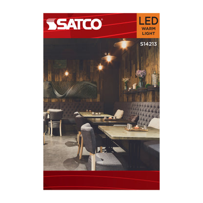 Satco S14213 5.5W G30 Warm White LED Light Bulb Medium Base