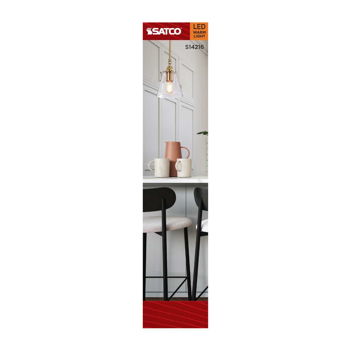 Satco S14216 3.5W T6 Warm White LED Light Bulb Candelabra Base