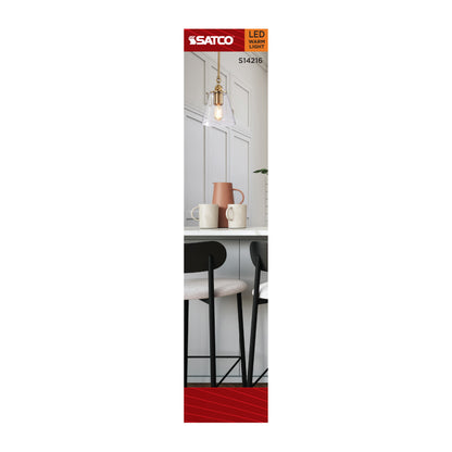 Satco S14216 3.5W T6 Warm White LED Light Bulb Candelabra Base