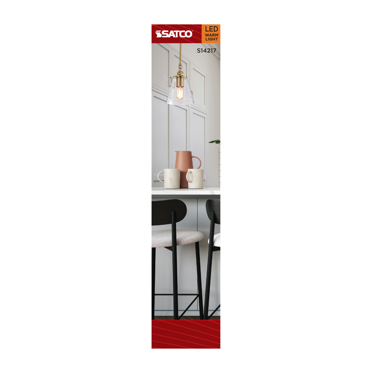 Satco S14217 5.5W T6 Warm White LED Light Bulb Candelabra Base