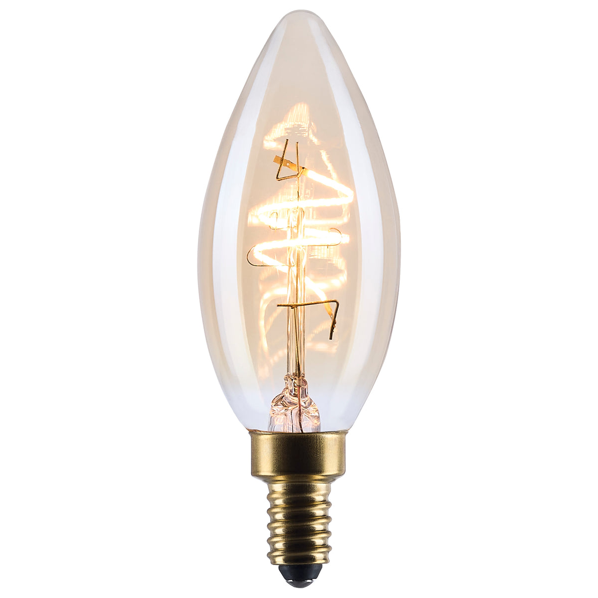Satco S14218 3.5W C11 Warm White LED Light Bulb Candelabra Base
