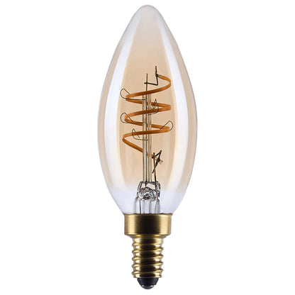 Satco S14219 5.5W C11 Warm White LED Light Bulb Candelabra Base