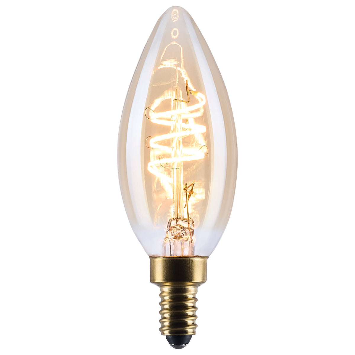 Satco S14219 5.5W C11 Warm White LED Light Bulb Candelabra Base