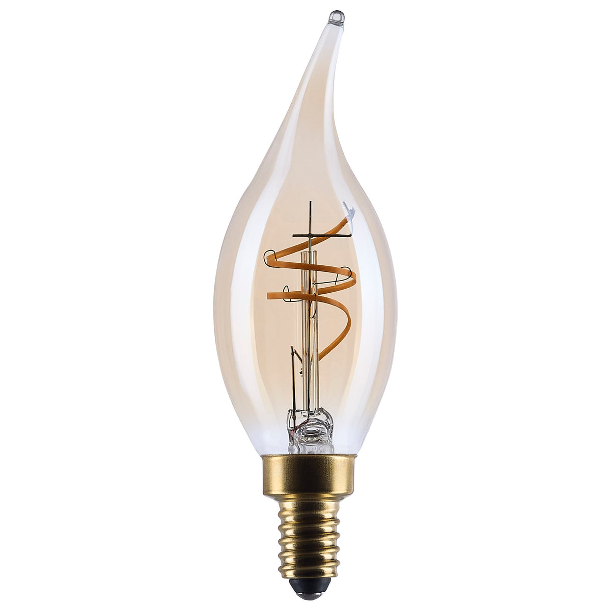 Satco S14220 3.5W CA11 Warm White LED Light Bulb Candelabra Base