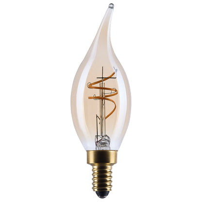 Satco S14220 3.5W CA11 Warm White LED Light Bulb Candelabra Base