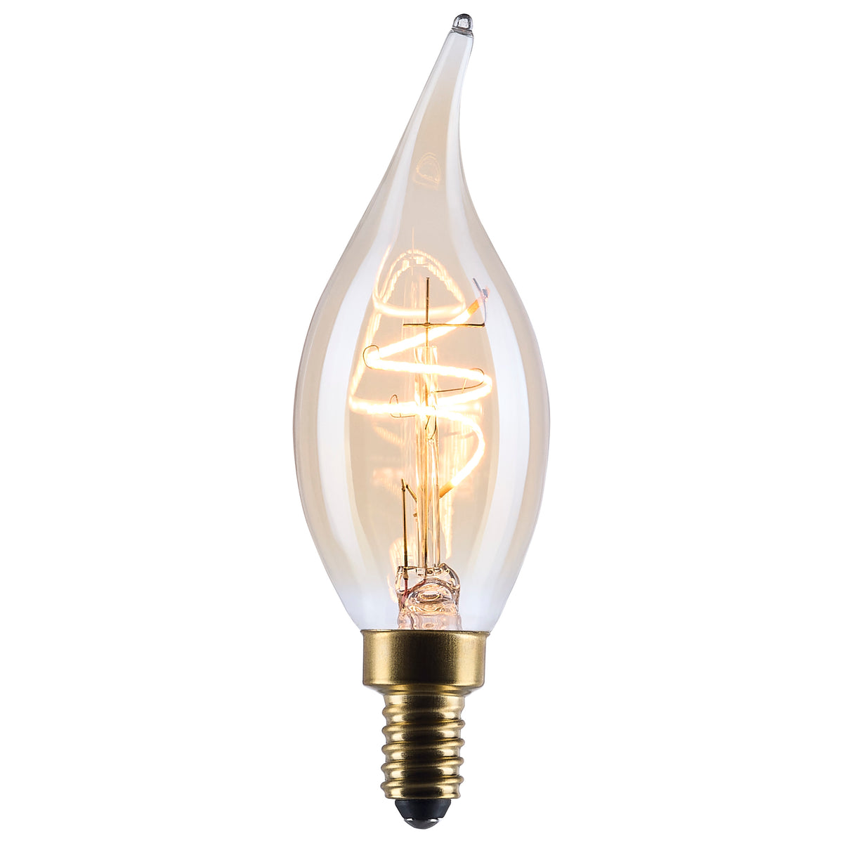 Satco S14220 3.5W CA11 Warm White LED Light Bulb Candelabra Base