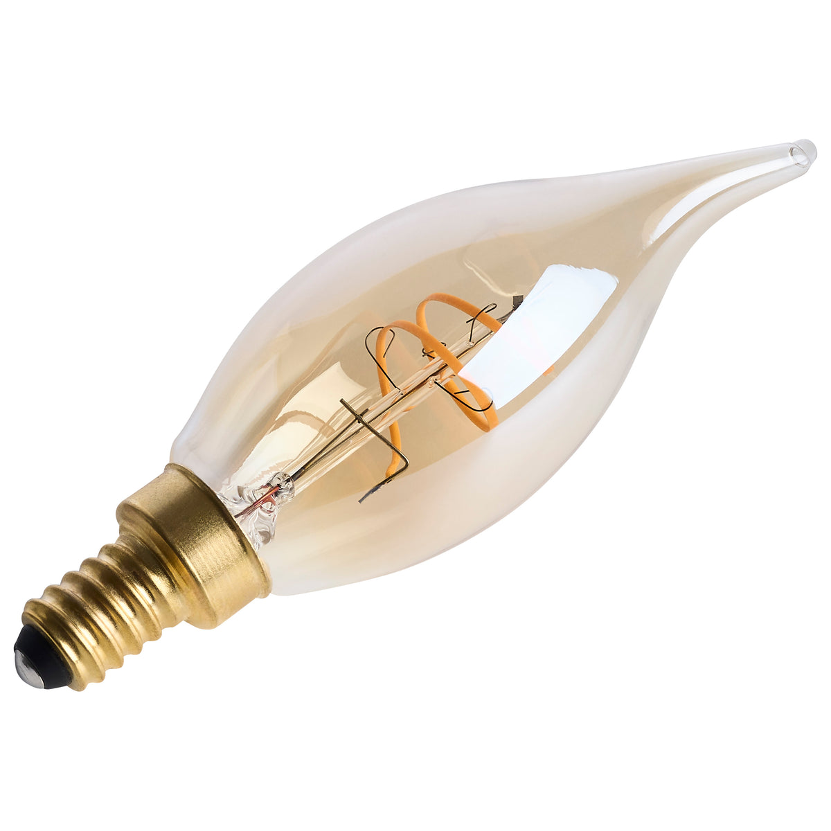 Satco S14220 3.5W CA11 Warm White LED Light Bulb Candelabra Base