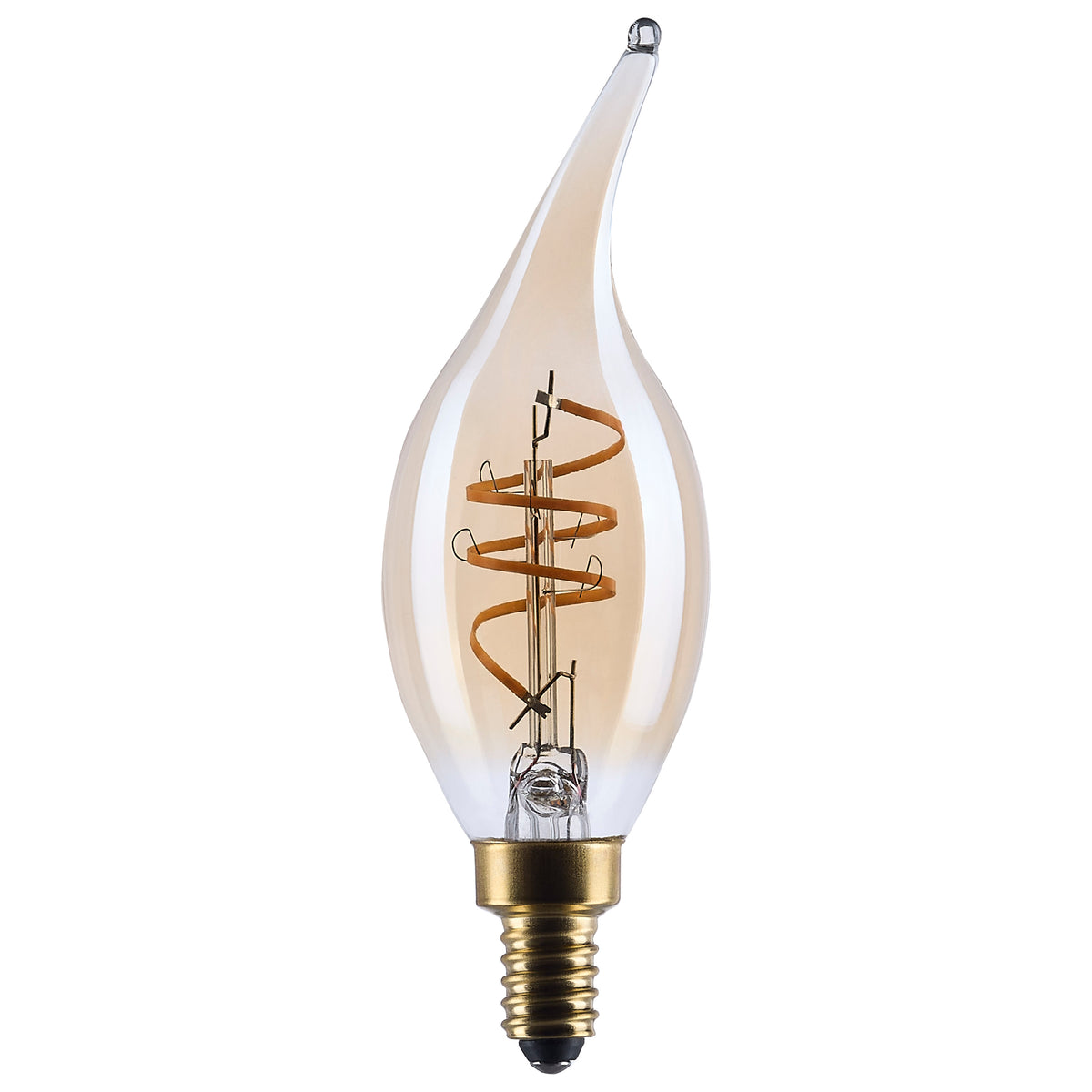 Satco S14221 5.5W CA11 Warm White LED Light Bulb Candelabra Base