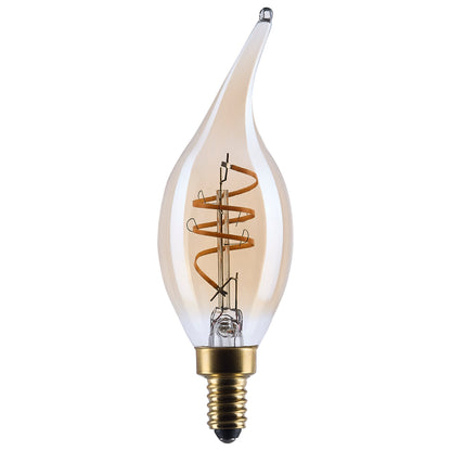 Satco S14221 5.5W CA11 Warm White LED Light Bulb Candelabra Base