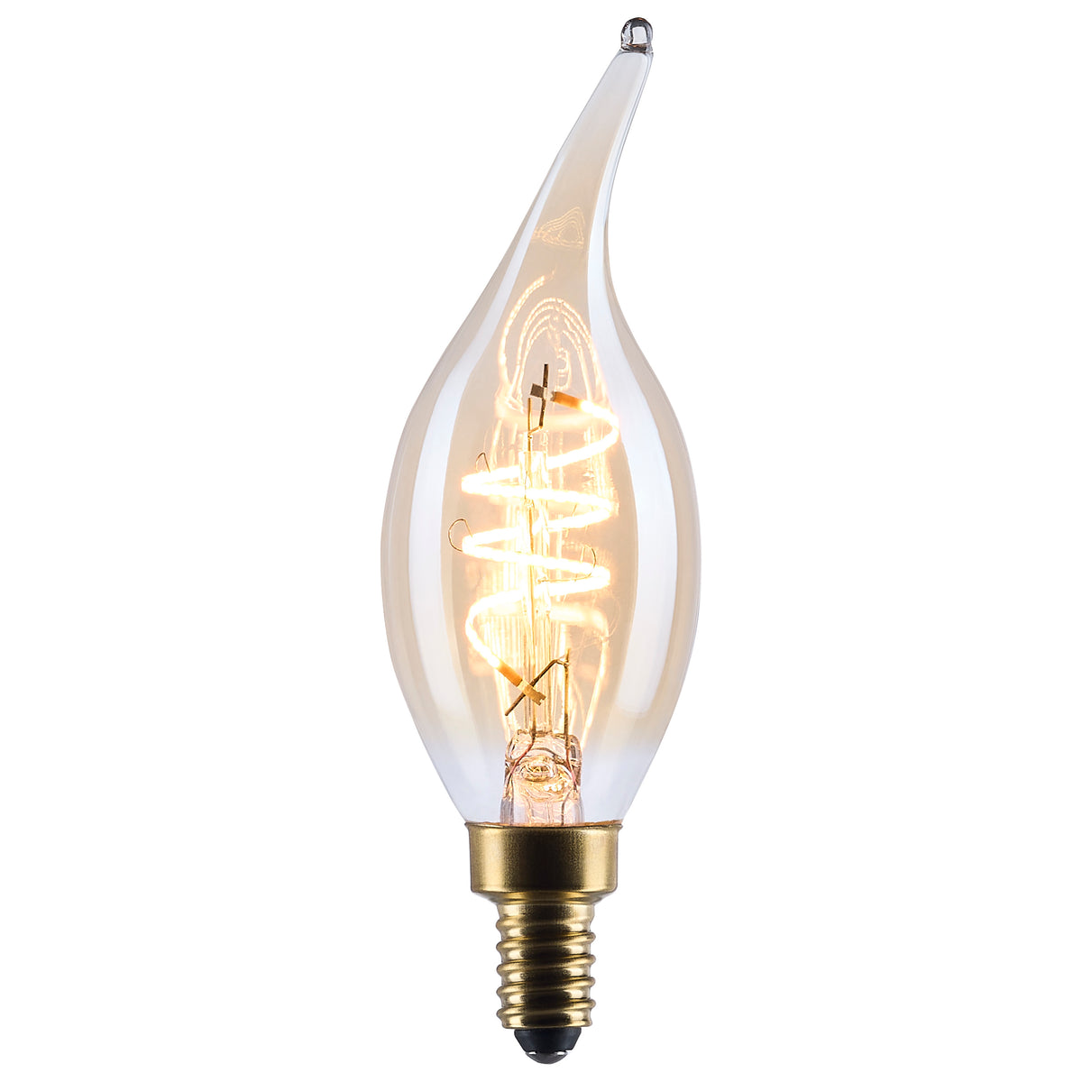 Satco S14221 5.5W CA11 Warm White LED Light Bulb Candelabra Base