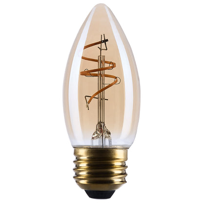 Satco S14222 3.5W C11 Warm White LED Light Bulb Medium Base