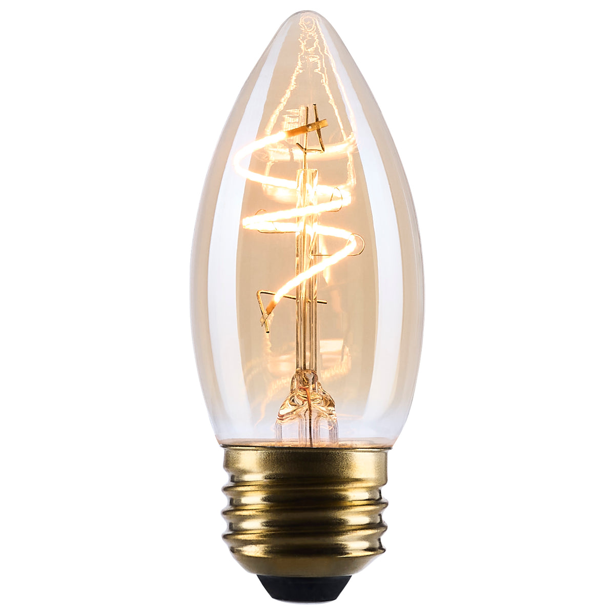 Satco S14222 3.5W C11 Warm White LED Light Bulb Medium Base