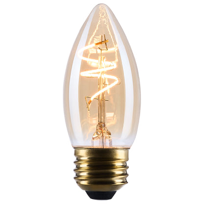 Satco S14222 3.5W C11 Warm White LED Light Bulb Medium Base