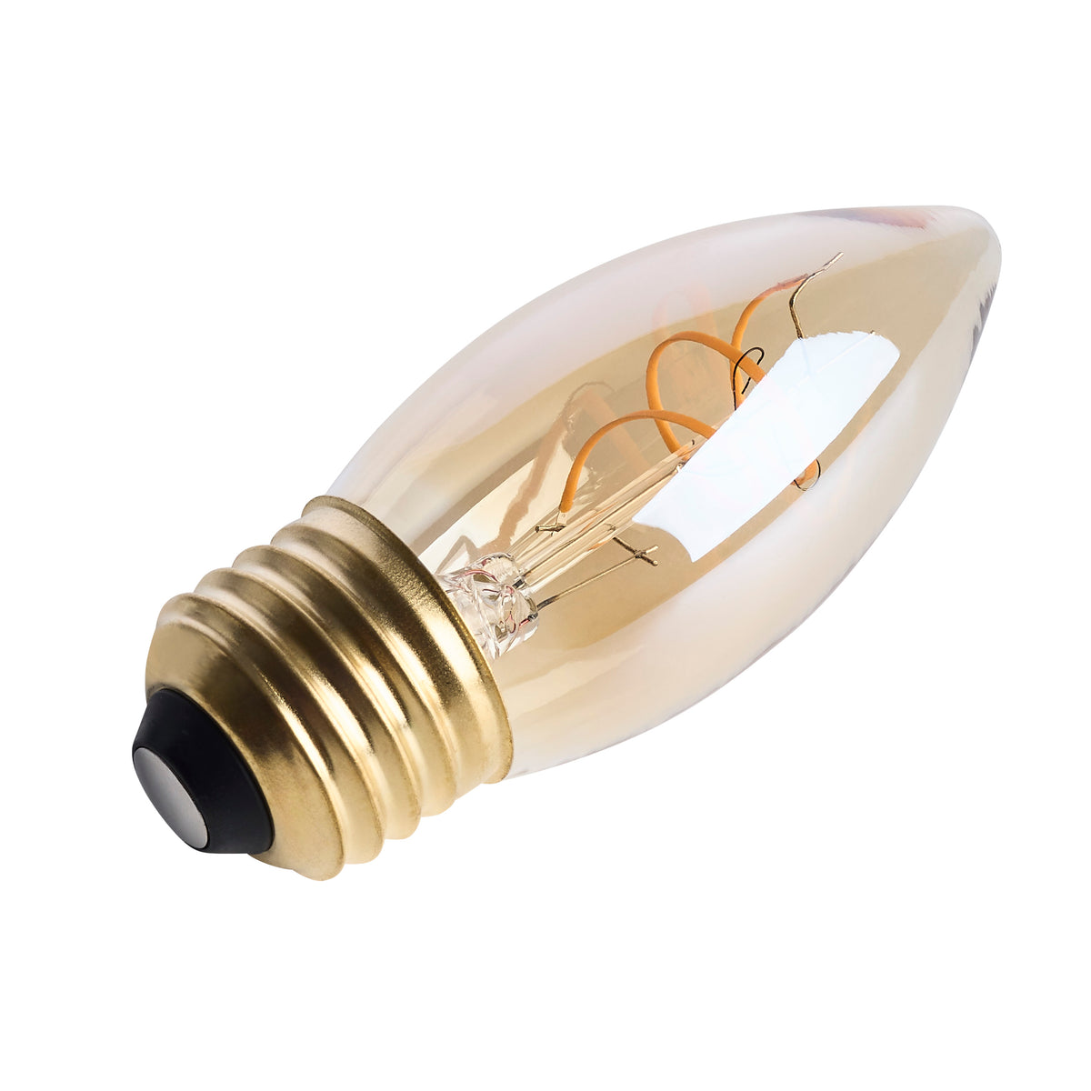 Satco S14222 3.5W C11 Warm White LED Light Bulb Medium Base