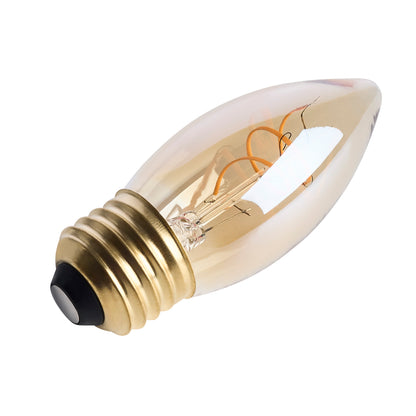 Satco S14222 3.5W C11 Warm White LED Light Bulb Medium Base