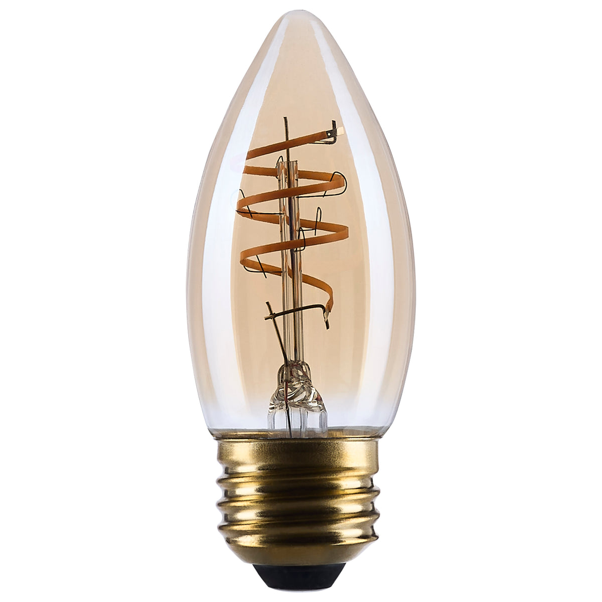 Satco S14223 5.5W C11 Warm White LED Light Bulb Medium Base