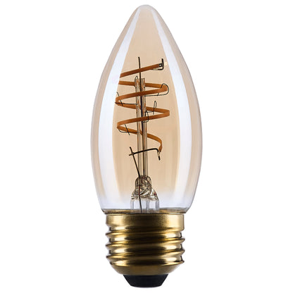 Satco S14223 5.5W C11 Warm White LED Light Bulb Medium Base