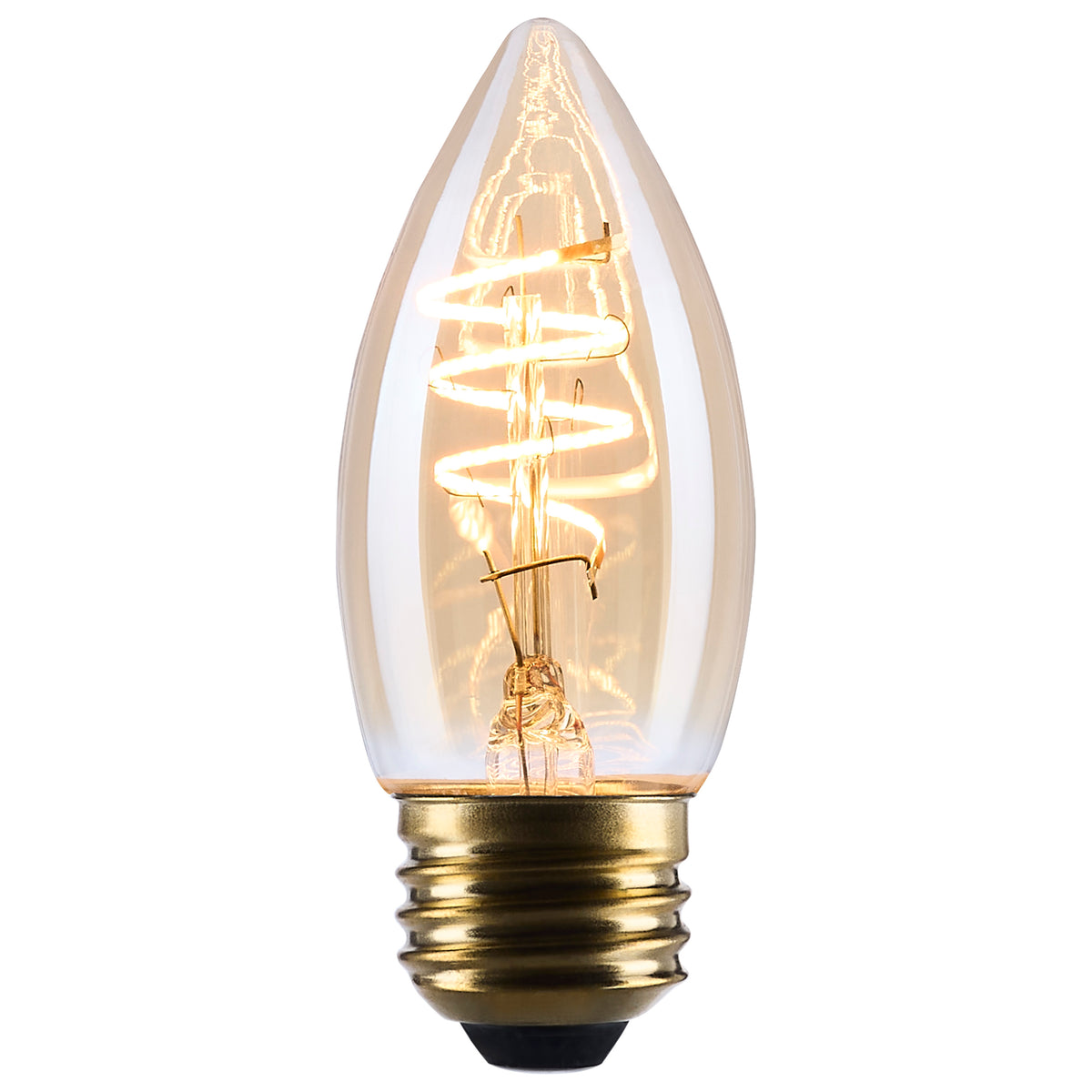 Satco S14223 5.5W C11 Warm White LED Light Bulb Medium Base
