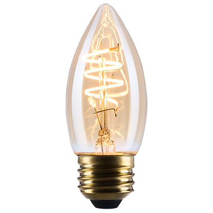 Satco S14223 5.5W C11 Warm White LED Light Bulb Medium Base