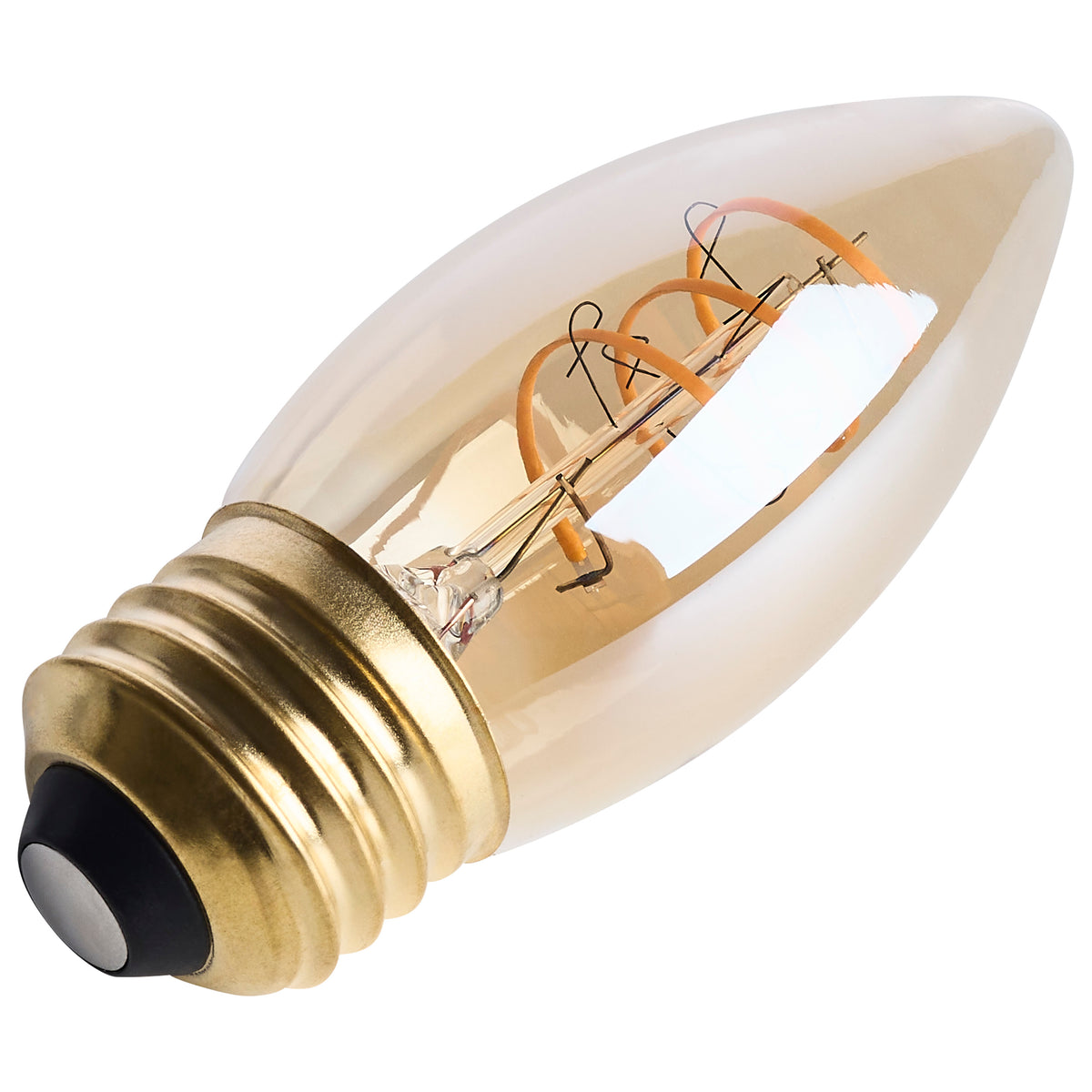 Satco S14223 5.5W C11 Warm White LED Light Bulb Medium Base
