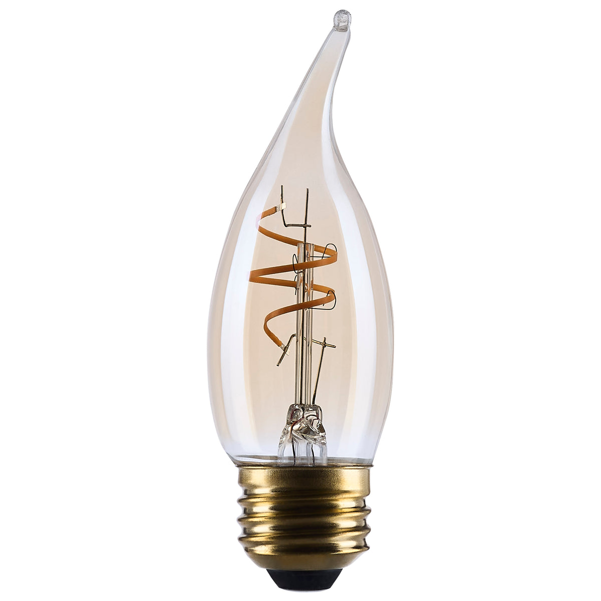 Satco S14224 3.5W CA11 Warm White LED Light Bulb Medium Base